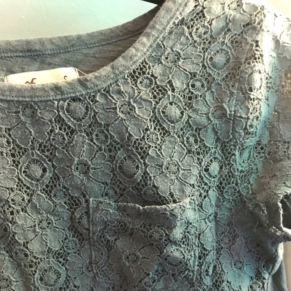 Hollister lace short sleeve small